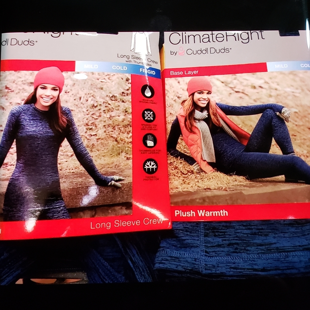 Climate Right Cuddl Duds Long Sleeve & Pants Large